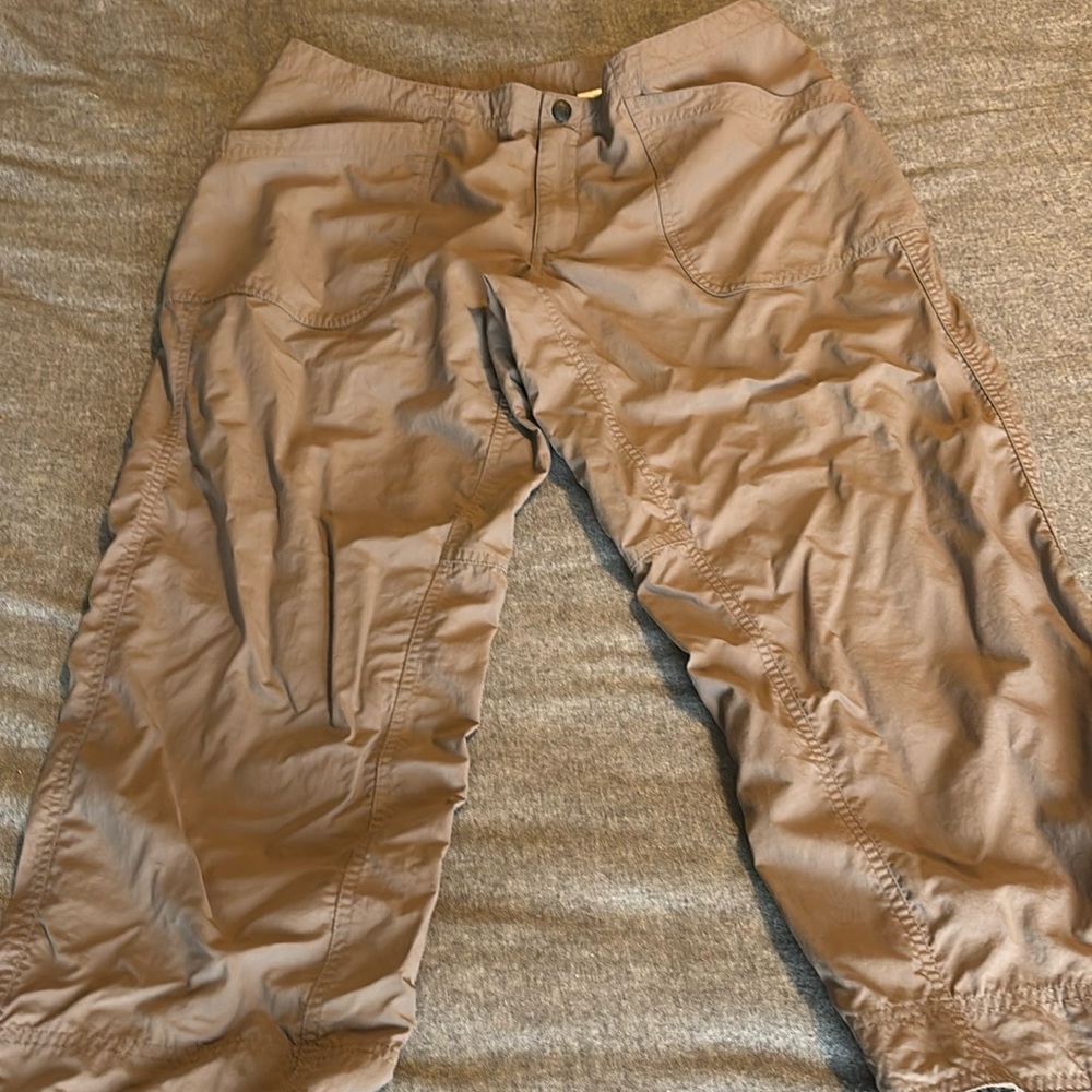 Mountain Hardwear Womens Brown Arroyo Capri Hiking Outdoor Pants Size 12